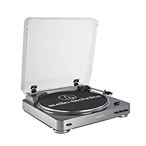 Used Audio-Technica AT-LP60-USB 2-Speed USB Turntable Record Player Silver