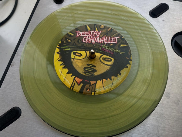 Deejay Chainwallet Vs Reactionary Casper Mcfadden - New 7" Single Record 2025 Reactionary Translucent Yellow Vinyl - Chicago Breakcore / Acid / Hardcore - Shuga Records