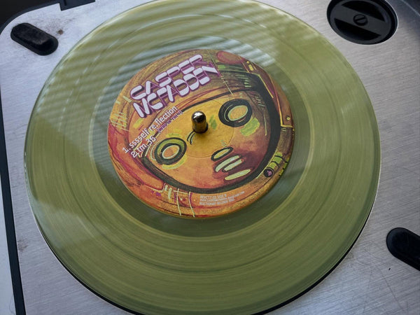 Deejay Chainwallet Vs Reactionary Casper Mcfadden - New 7" Single Record 2025 Reactionary Translucent Yellow Vinyl - Chicago Breakcore / Acid / Hardcore - Shuga Records