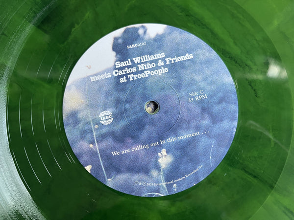 Saul Williams, Carlos Niño & Friends - Saul Williams Meets Carlos Niño & Friends At TreePeople - New 2 LP Record 2025 International Anthem Forest Green Swirl Vinyl - Jazz / Spoken Word / Hip Hop / Experimental - Shuga Records