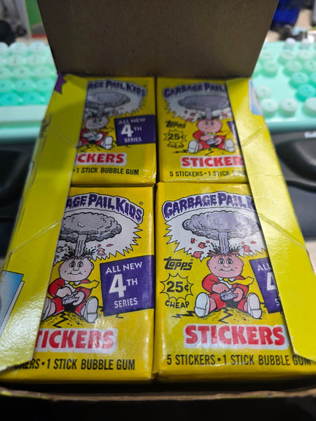 (1) One Pack - New Sealed ORIGINAL 1986 TOPPS Garbage Pail Kids SERIES 4 GPK Trading Gross Sticker Card - 5 Sticker Cards & Gum - Shuga Records