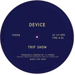 TRIP SHOW - McCully Jeep / Device - New 12" Single Record 2025 Trip Show Clear Vinyl - Techno