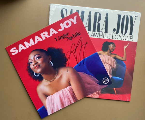 Signed Autographed - Samara Joy - Linger Awhile Longer - Mint- LP Record 2023 Verve USA Vinyl - Jazz / Soul-Jazz - Shuga Records