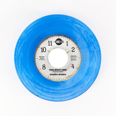 Kendra Morris - Fine Right Here - New 7" Single Record 2024 Karma Chief Blue Frosting Vinyl - Soul