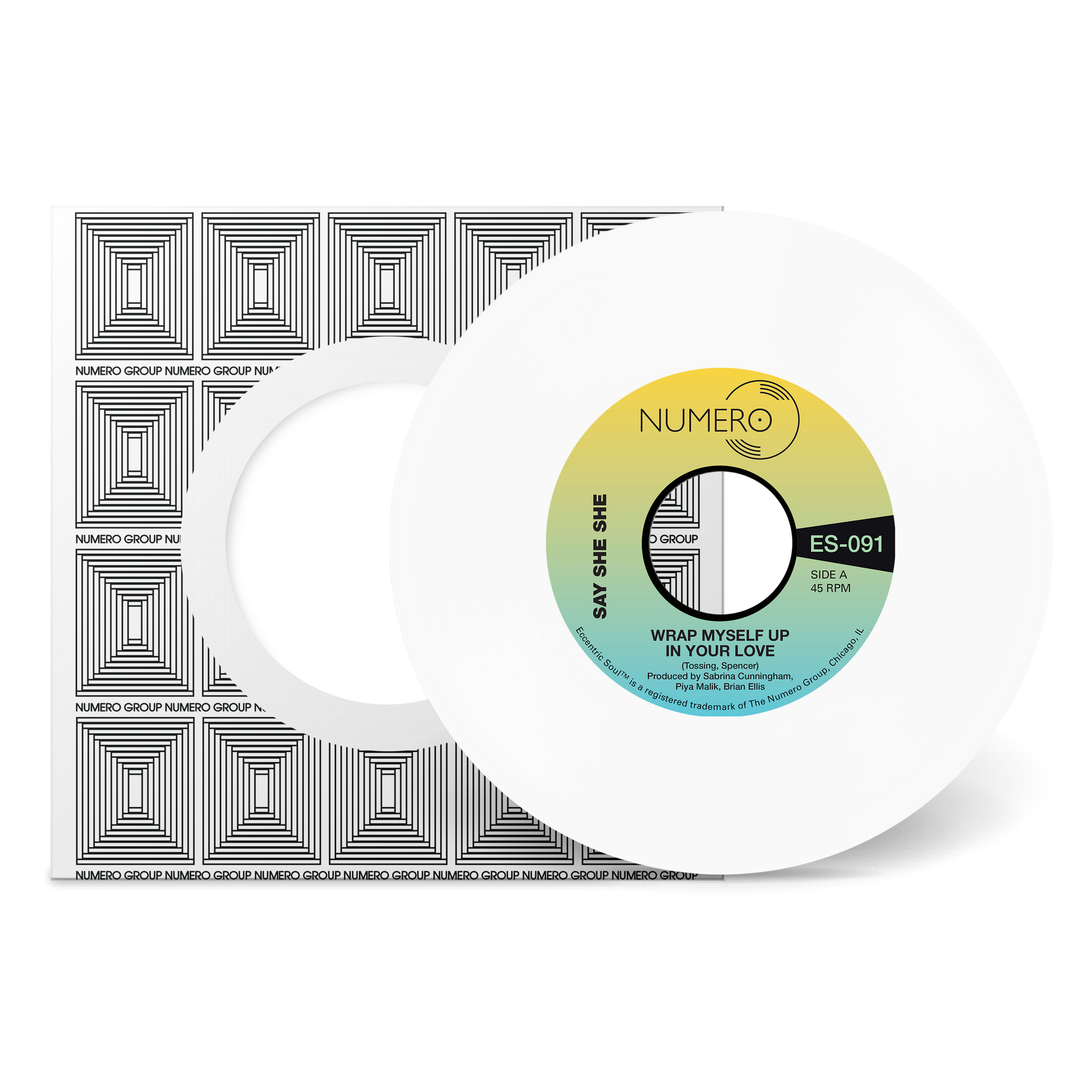 Say She She & Jim Spencer - Wrap Myself Up In Your Love - New 7" Single Record 2024 Numero Group White Vinyl - Funk / Disco / AOR