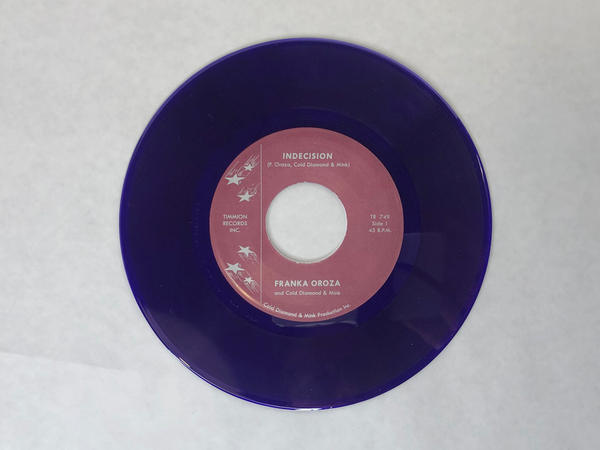 Franka Oroza & Cold Diamond & Mink - Indecision - New 7" Single Record Timmion Vinyl - Soul - Shuga Records