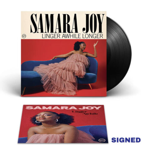 Signed Autographed - Samara Joy - Linger Awhile Longer - Mint- LP Record 2023 Verve USA Vinyl - Jazz / Soul-Jazz - Shuga Records