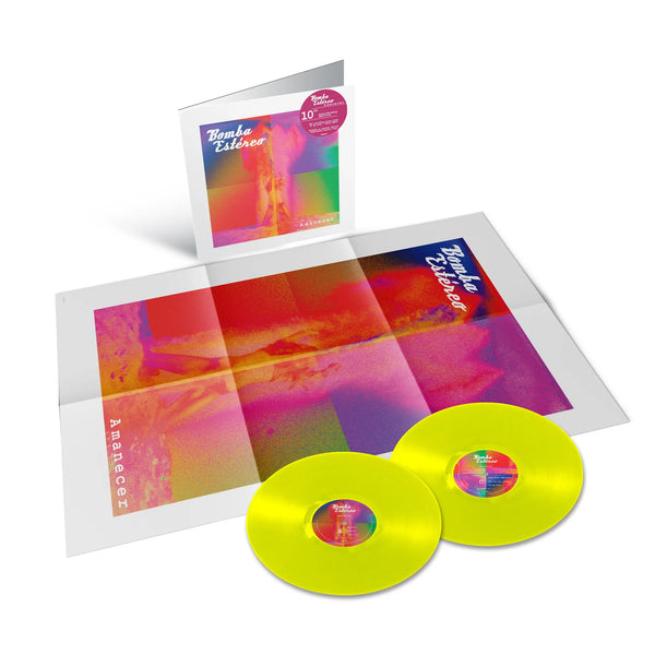Bomba Estereo - Amanecer (2015) - New 2 LP Record 2025 Sony Highlighter Yellow Vinyl & Poster - Latin / Cumbia / Dance-Pop - Shuga Records