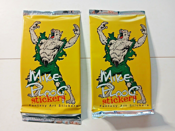 (1) New One Pack - 1996 Mike Ploog Fantasy Art Trading Card Sticker - 6 Sticker Cards Per Pack - Shuga Records