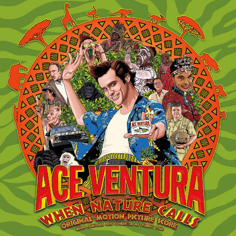 Various - Ace Ventura: When Nature Calls (Original Motion Picture Score)(1995) - New LP Record 2024 Enjoy The Ride Turquoise & Orange Split with Red Splatter Vinyl - Soundtrack / Score