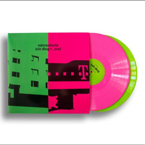 Microstoria -  init ding + _snd (1995, 1996) - New 2 LP Record 2024 Thrill Jockey Pink & Green Vinyl - Electronic / Ambient / Glitch