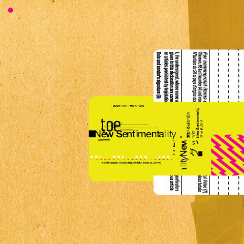 toe - New Sentimentality (2006) - New LP Record 2024 Topshelf Vinyl Cardboard Smear color-in-color Vinyl - Math Rock