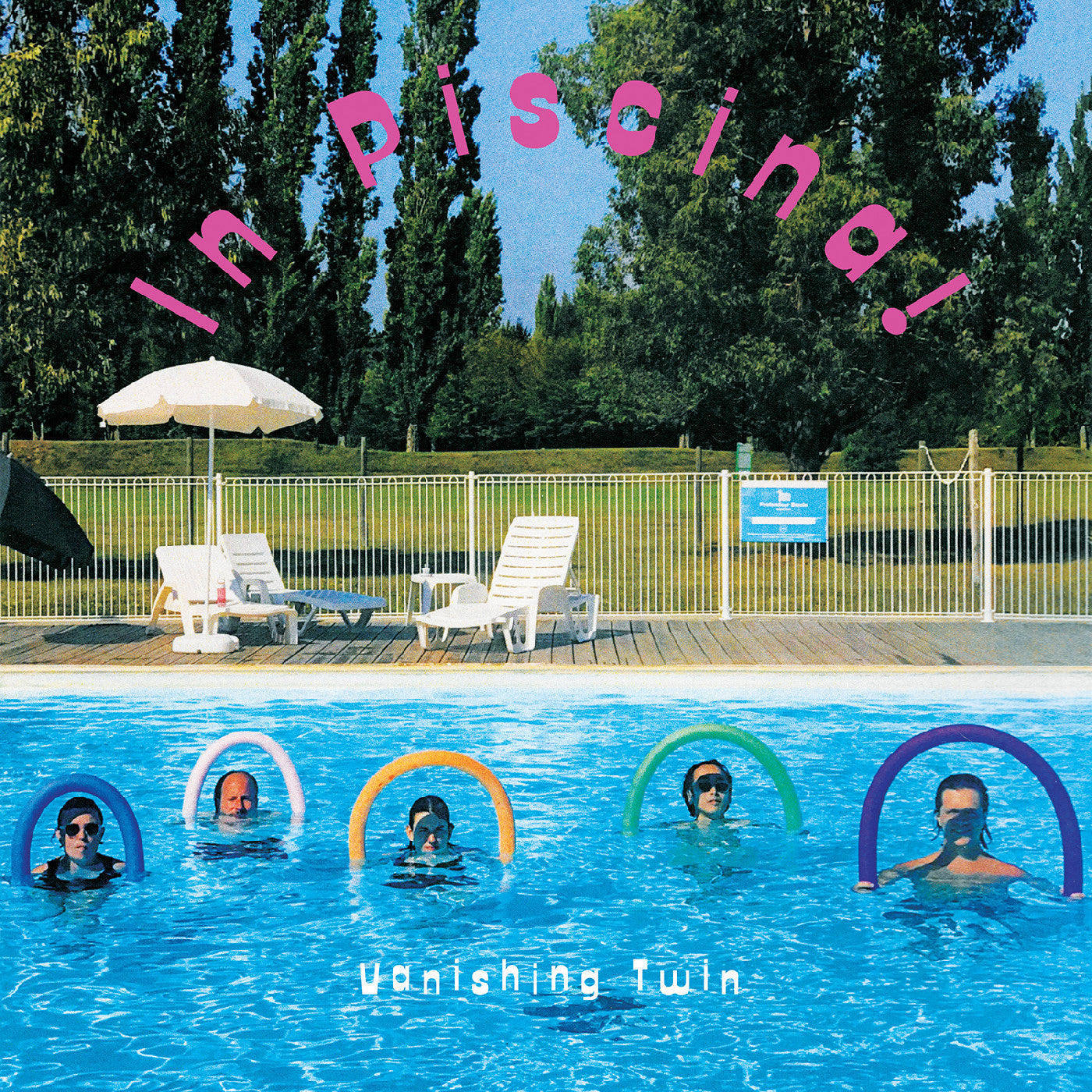 Vanishing Twin - In Piscina (2020) - New 7" Single Record 2025 Fire Sunrise Pearl Vinyl - Experimental Rock / Psychedelic - Shuga Records