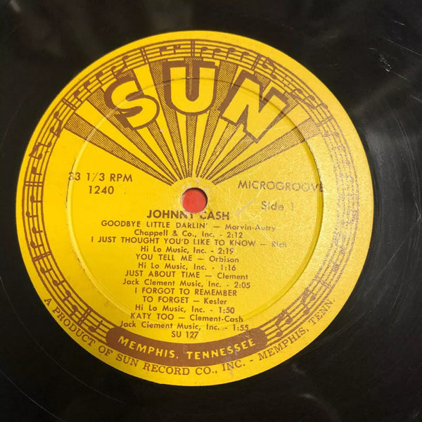 Johnny Cash - Greatest! - VG LP Recprd 1959 Sun Mono USA Original Vinyl - Country / Rockabilly - Shuga Records