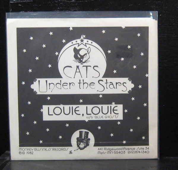 Cats Under The Stars - Louie, Louie / Blue Ghosts - New 7" Single Record 1982 Monkey Business Minneapolis - Reggae / Ska / Pop
