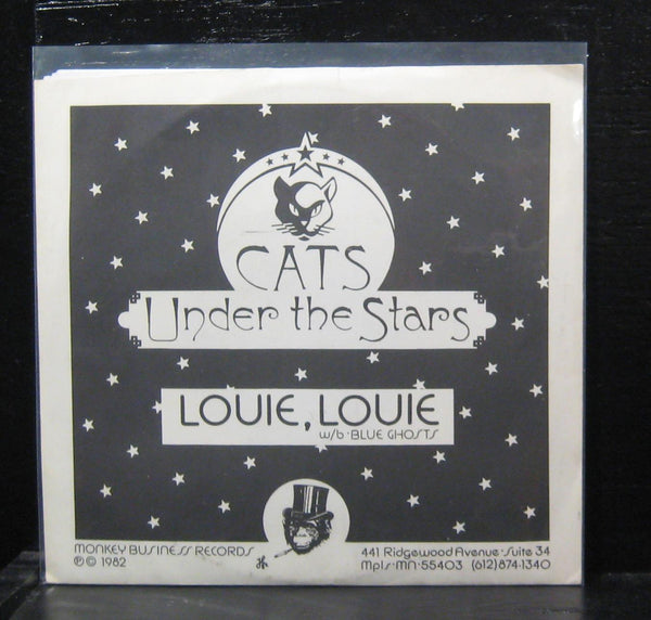Cats Under The Stars - Louie, Louie / Blue Ghosts - New 7" Single Record 1982 Monkey Business Minneapolis - Reggae / Ska / Pop