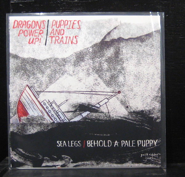 Dragons Power Up! / Puppies And Trains - Split EP - New 7" Single Record 2011 Guilt Ridden Pop Minneapolis Vinyl - Indie Rock - Shuga Records