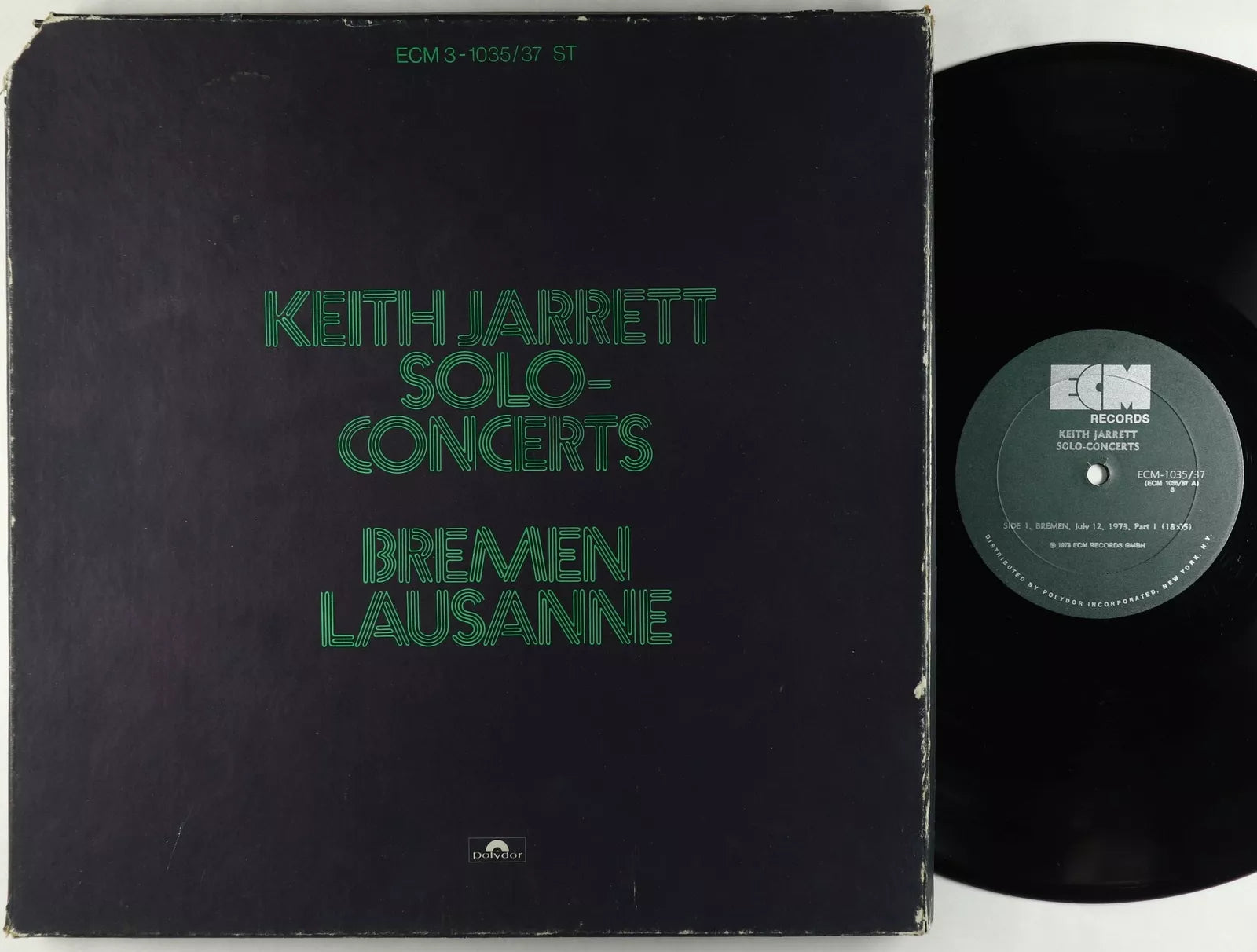 Keith Jarrett - Solo Concerts: Bremen / Lausanne - VG+ 3 LP Record Box Set 1973 ECM USA Vinyl & Booklet - Jazz / Free Improvisation