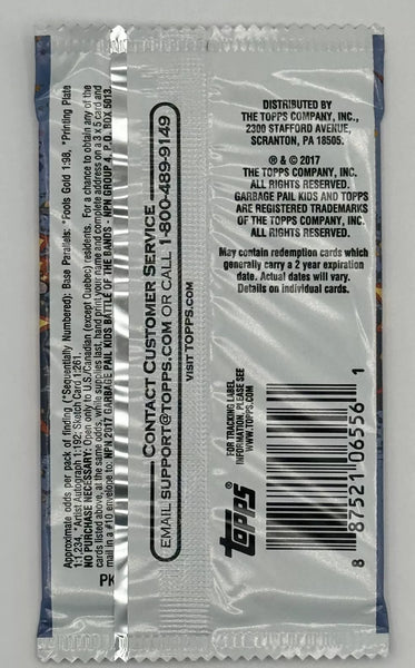 (1) One Pack - New Sealed 2017 TOPPS Garbage Pail Kids Battle Of The Bands GPK Trading Sticker Cards - 8 Sticker Cards - Shuga Records