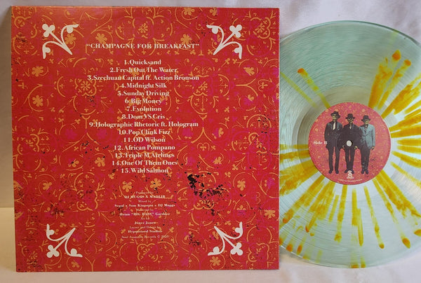 DJ Muggs, Madlib & Meyhem Lauren - Champagne For Breakfast (2023) - Mint- LP Record 2025 Soul Assassins De Luxe Cuvées Edition Coke Bottle Green & Orange Splatter Vinyl - Hardcore Hip-Hop
