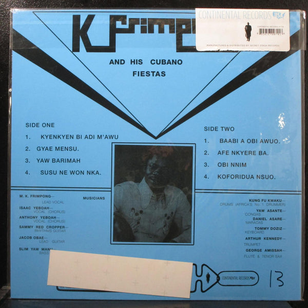 K. Frimpong And His Cubano Fiestas (1976) - New LP Record 2011 Secret Stash Continental Blue Vinyl & Numbered 13/100 - Afrobeat / Highlife / Funk - Shuga Records