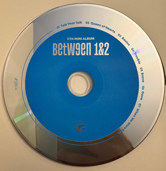 Twice - Between 1&2 (Blue Version) - VG 2022 JYP Entertainment Mini Album with Booklet & CD ONLY - K-pop / Electronic - Shuga Records
