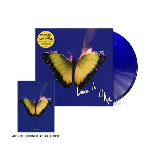 Maroon 5 - Love Is Like - New LP Record 2025 Interscope 222 Blue Vinyl & Signed Insert - Pop - Shuga Records