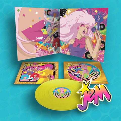 Jem And The Holograms - Jem And The Holograms - New LP Record 2025 Hasbro Yellow Glitter Vinyl & Poster - Pop Rock - Shuga Records