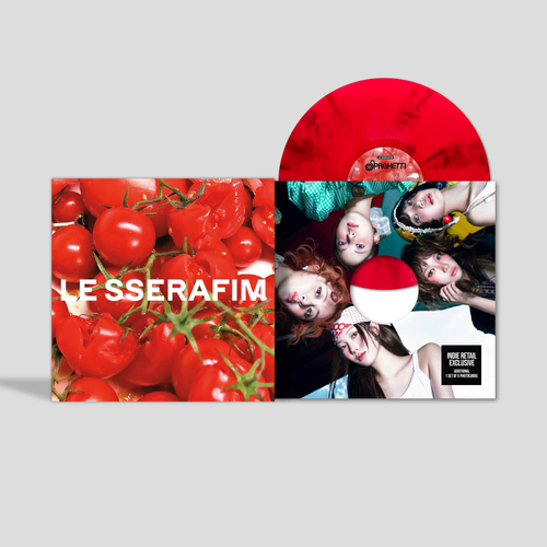LE SSERAFIM - SPAGHETTI - New LP Record 2026 Source Music Hybe Tomato Red Vinyl, 3 Stickers, 3 Posters, Photocard & Lyrics Insert - K Pop