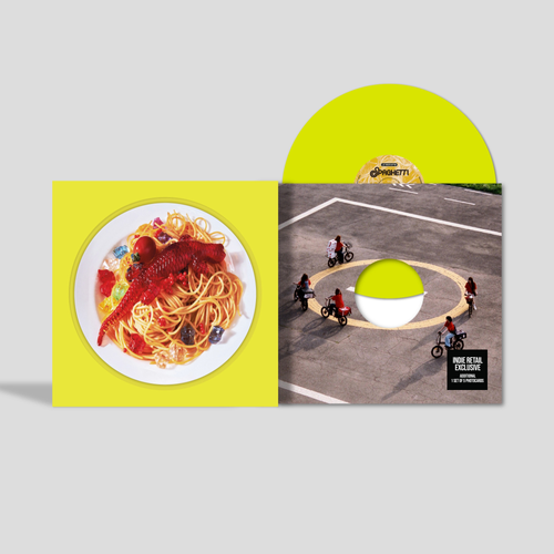 LE SSERAFIM - SPAGHETTI - New LP Record 2026 Source Music Hybe Neon Yellow Vinyl, 3 Stickers, 3 Posters, Photocard & Lyrics Insert - K Pop