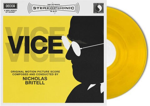 Nicholas Britell - Vice - New 2 LP Record 2024 Decca Yellow Vinyl - Soundtrack / Score