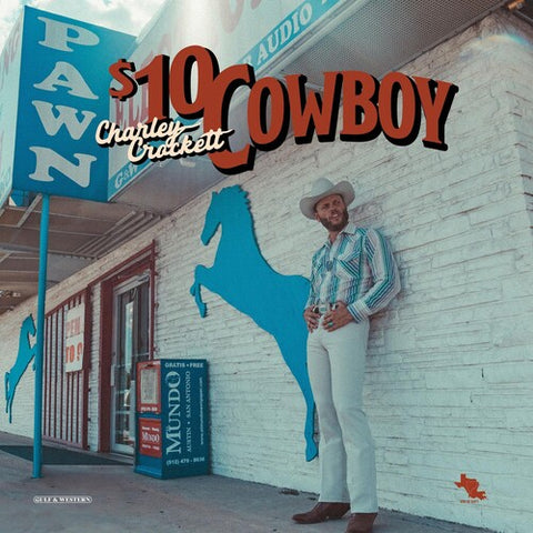 Charley Crockett - $10 Cowboy - New LP Record 2024 Thirty Tigers Translucent Blue Vinyl - Country