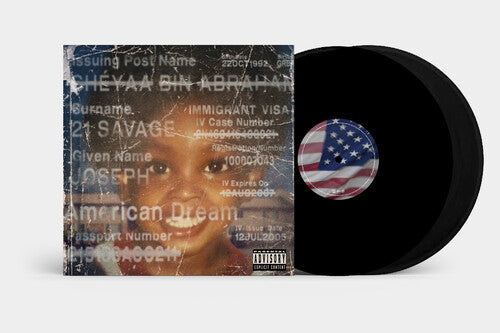 21 Savage - American Dream - New 2 LP Record 2024 Epic Slaughter Gang USA Black Vinyl - Hip Hop / Trap / Pop Rap - Shuga Records