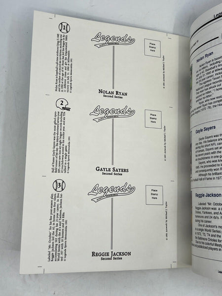 (1) 1991 Michael Jordan Legends Sports Memorabilia Magazine w/ Trading Cards Inside & Postcards - Shuga Records