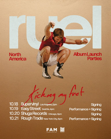 Signed Autographed - Ruel - Kicking My Feet - New CD Record 2025 Giant Music - Indie Pop - Shuga Records