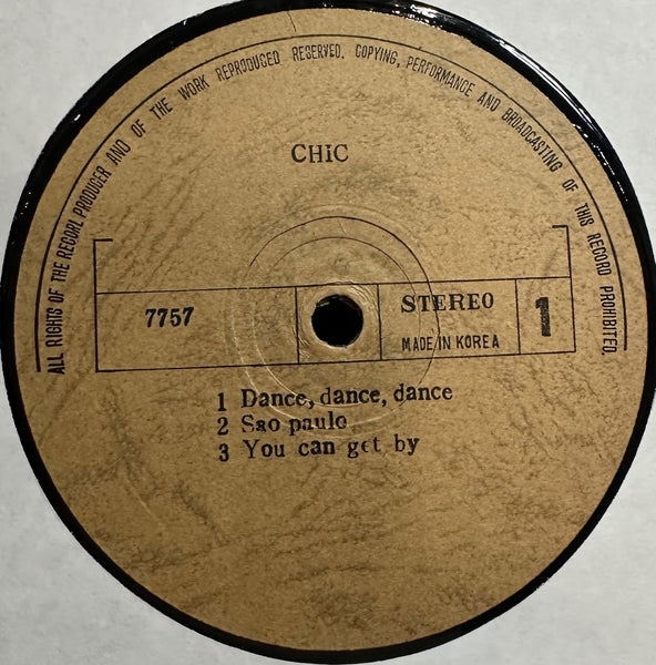 Chic – Chic - VG+ LP Record 1978 South Korea Vinyl - Soul / Disco / Funk - Shuga Records