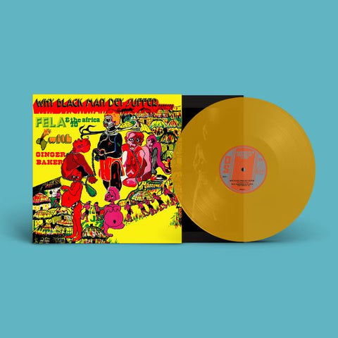 Fela Kuti with Ginger Baker - Why Black Man Dey Suffer....... (1971) - New LP Record 2024 Knitting Factory Yellow Transparent Vinyl - Afrobeat