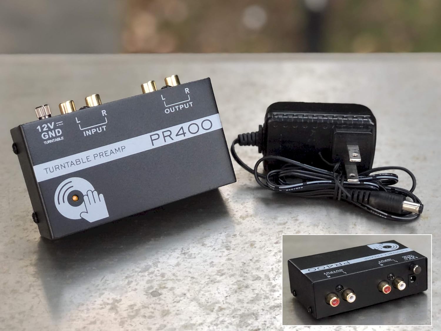 New Kinter PR400 Ultra Compact Phono Vinyl Turntable Preamp - Mini Electronic Audio Stereo Phonograph Preamplifier with Gold Plated RCA Input  Outputs - Shuga Records