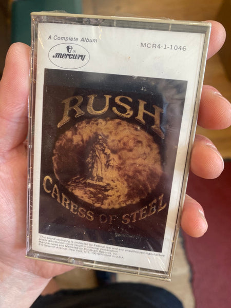 Rush - Caress Of Steel - New Sealed Cassette 1975 Mercury USA Original Tape - Prog Rock / Hard Rock / Art Rock - Shuga Records