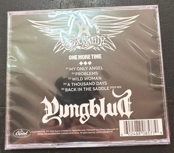 Signed Autographed - Aerosmith & YUNGBLUD - One More Time - New CD 2025 Capitol EP & Signed Art Card - Hard Rock - Shuga Records