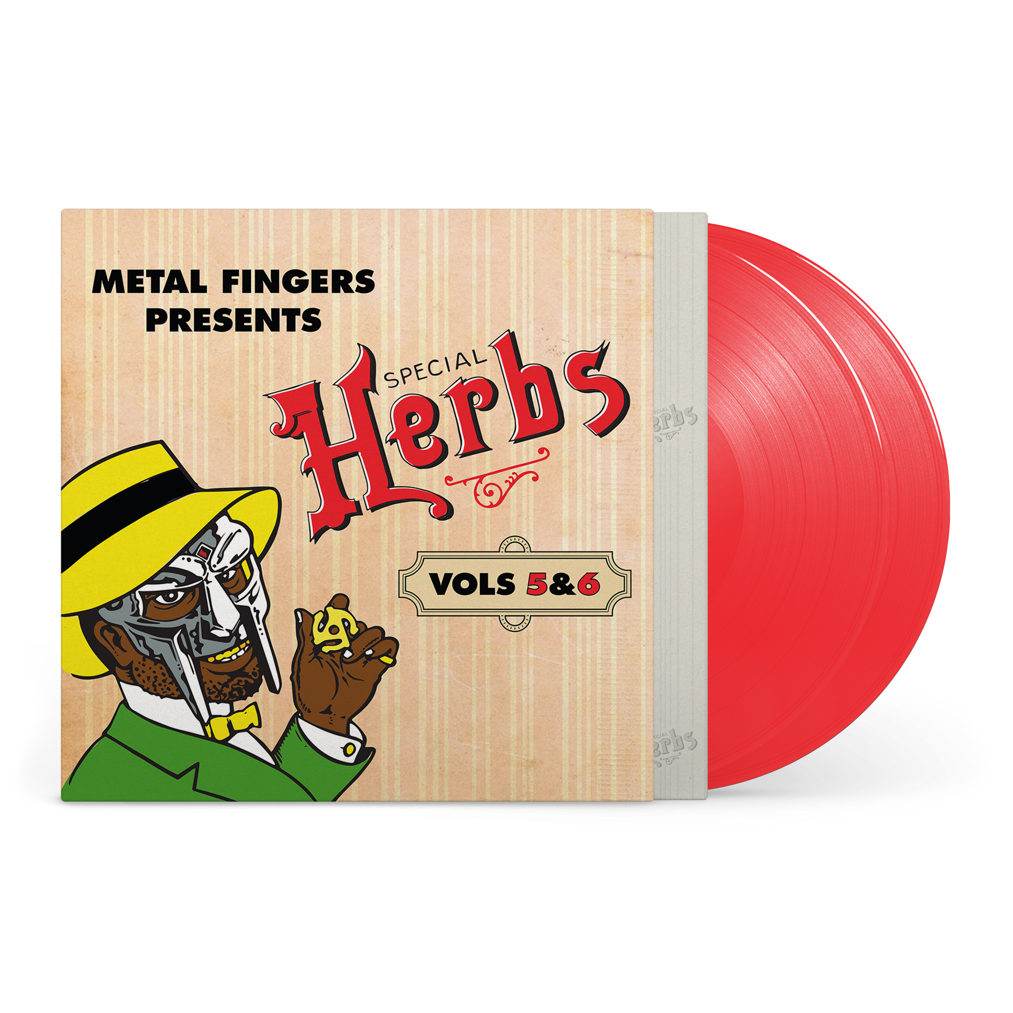 MF DOOM - Metal Fingers Presents: Special Herbs Vol. 5 & 6 (2004) - New 2 LP Record 2025 Rhymesayers Entertainment Apple Red Vinyl - Hip Hop / Instrumental - Shuga Records