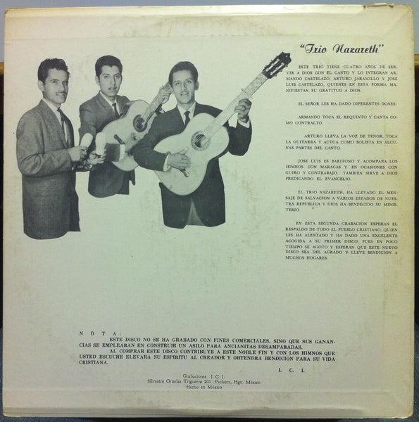 Trio Nazareth – Glorioso Dia - VG+ LP Record 1965 Grabaciones Mexico Vinyl - Latin - Shuga Records