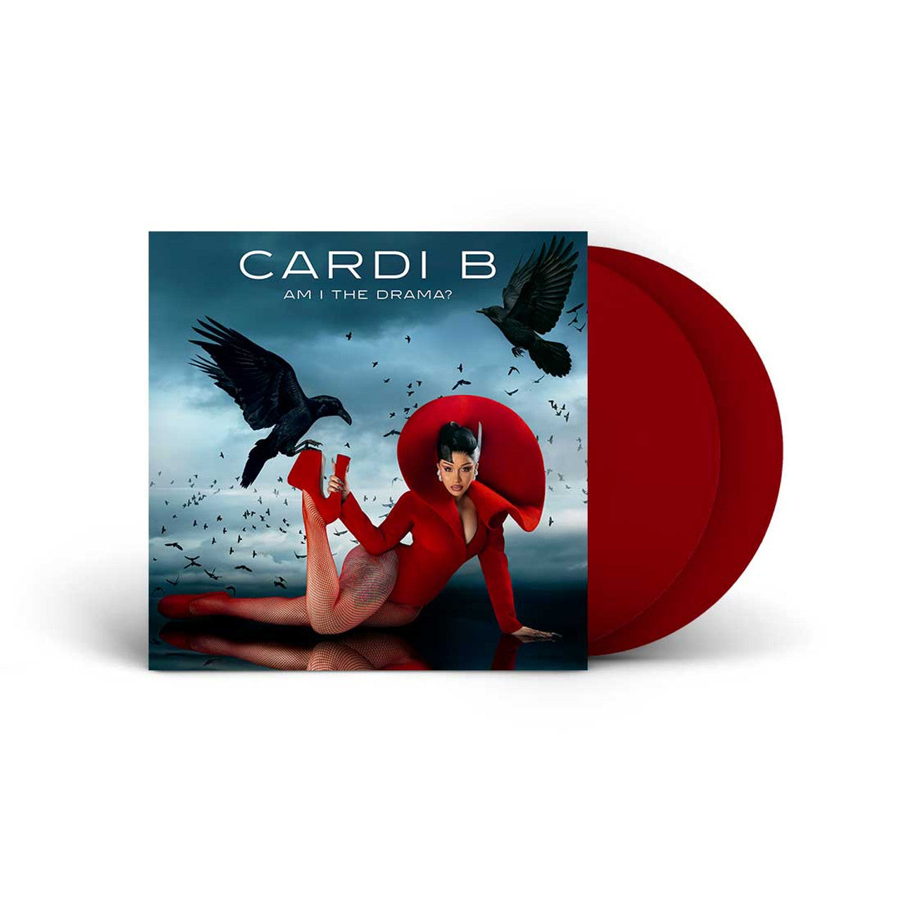 Signed Autographed - Cardi B - Am I The Drama? - New 2 LP Record 2025 Atlantic Baby Blue Vinyl & Signed Insert - Hip Hop - Shuga Records