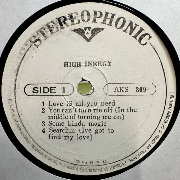 High Inergy – Turnin' On - VG+ LP Record 1977 South Korea Vinyl - Soul / Disco / Funk