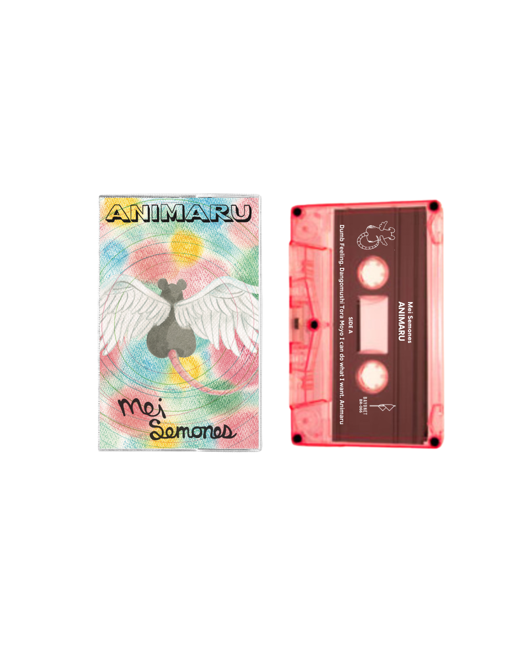 Mei Semones - Animaru - New Cassette 2025 Bayonet Pink Tape - Indie Rock / Bossa Nova / Chamber Pop - Shuga Records