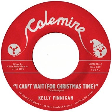 Kelly Finnigan 'I Can't Wait (For Christmas Time) / Snowy Night In Ohio' - New 7" Single Record 2025 Colemine White Snow  Vinyl - Holiday / Soul