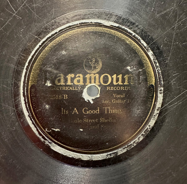 Beale Street Sheiks – You Shall / It's A Good Thing - 10" Shellac G (low grade) 78 RPM Paramount USA  - Pre War Blues / Memphis Blues / Delta Blues - Shuga Records