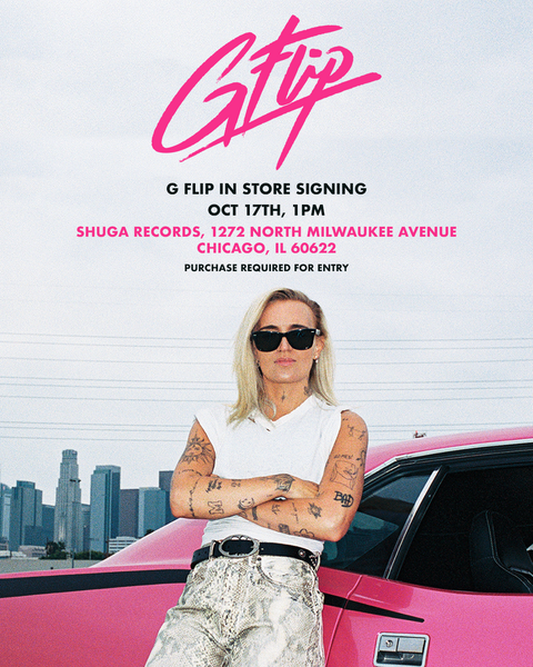 Signed Autographed 10/17/2025 Event Meet & Greet - G Flip - Dream Ride - New LP Record 2025 AWAL Indie Exclusive Pink & Black with Yellow Splatter Vinyl - Pop - Shuga Records