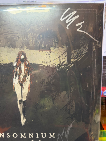 Signed Autographed - Insomnium - Anno 1696 - Mint- 2 LP Record 2023 Century Media Finland Band Webstore Exclusive Black With White Marble 180 gram Vinyl, CD & Booklet - Melodic Death Metal - Shuga Records