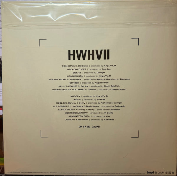 WestsideGunn - Hitler Wears Hermes VII - Mint- (VG+ cover) LP Record 2019 Daupe! UK Blue Vinyl - Hardcore Hip-Hop - Shuga Records